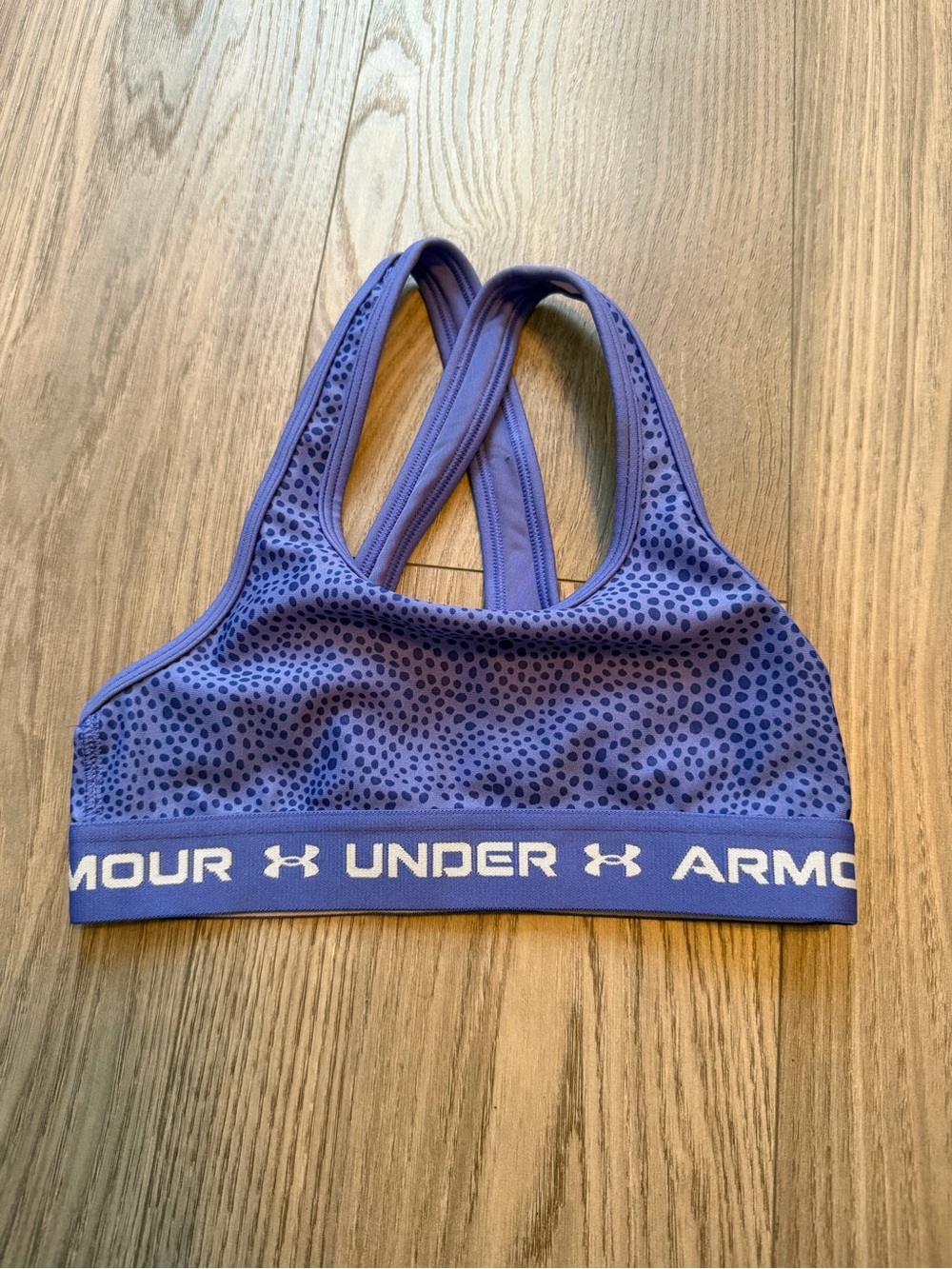Under Armour Lavender/Purple Racerback Sports Bra with Logo Band